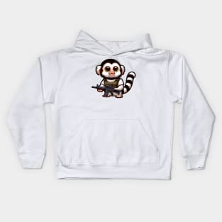 Tactical Marmoset Monkey Kids Hoodie